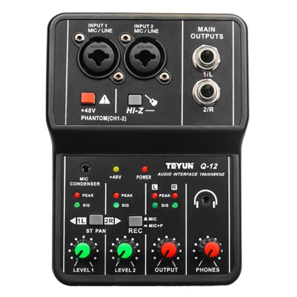 TEYUN Q-12  ī,  ͼ,   ܼ, ũ ý ̽, 4 ä, 48V Ŀ ׷ ǻ  ī